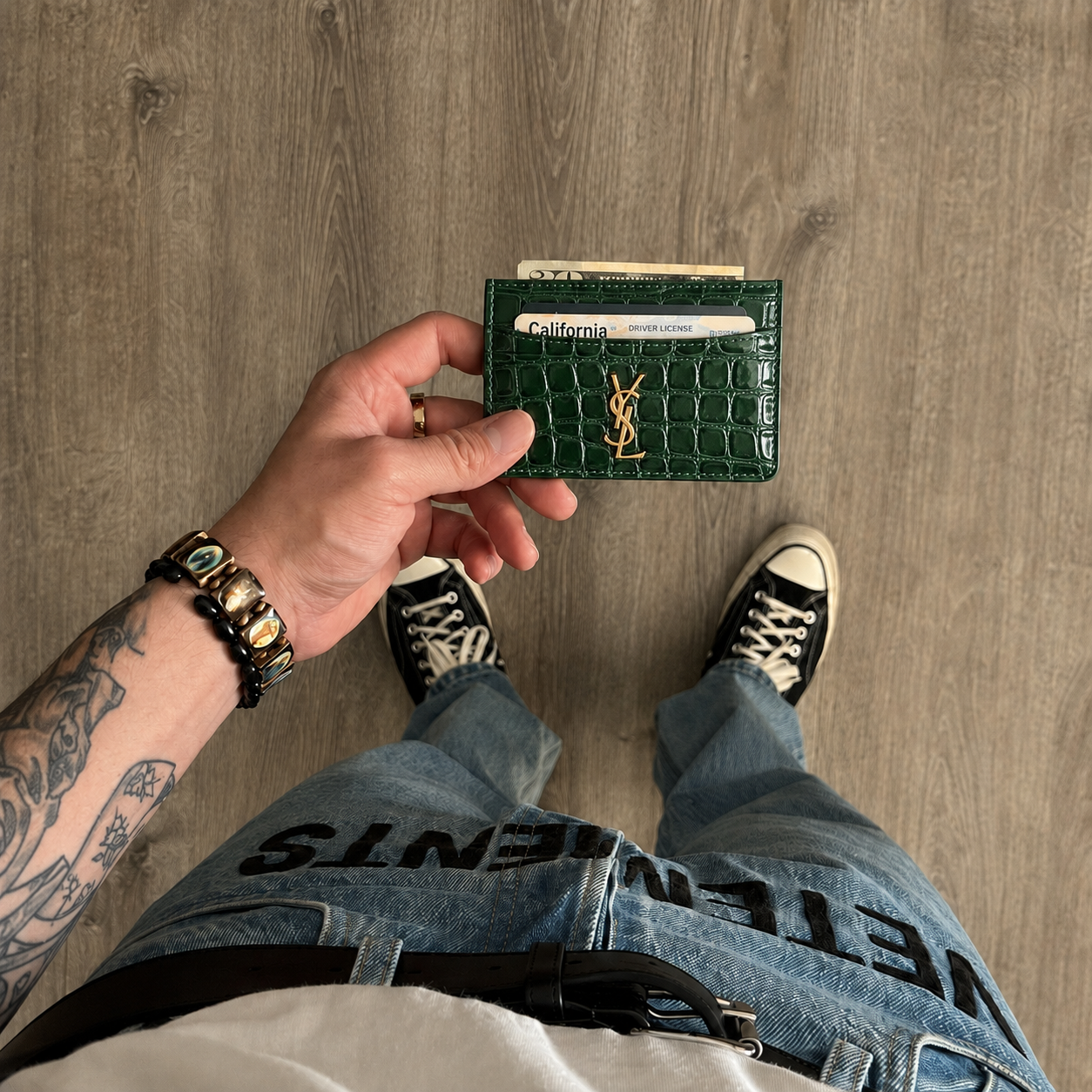 Card-Holder YSL Green