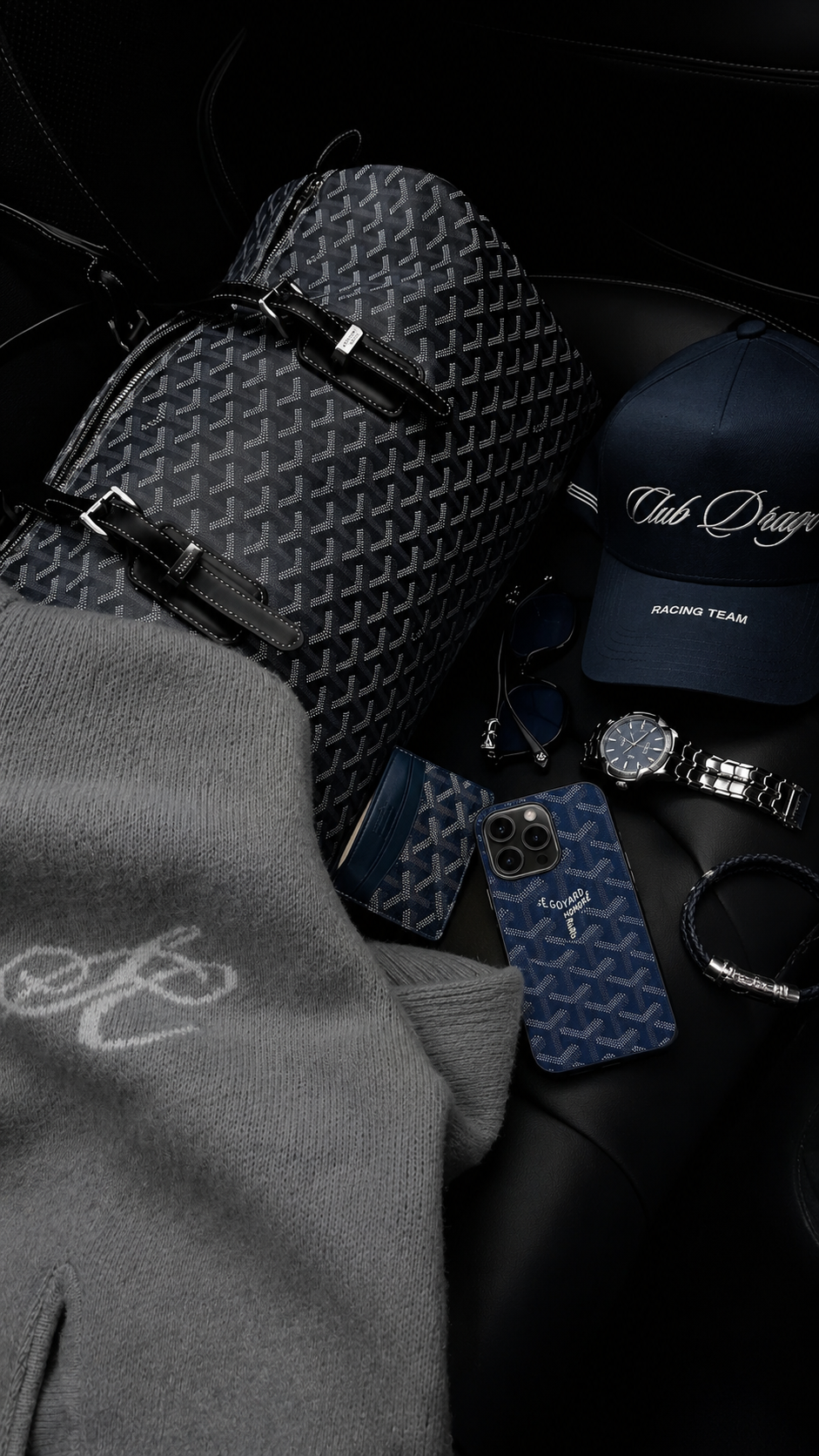 Coque Goyard Bleu marine