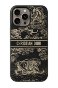 Coque Dior Black & Gold